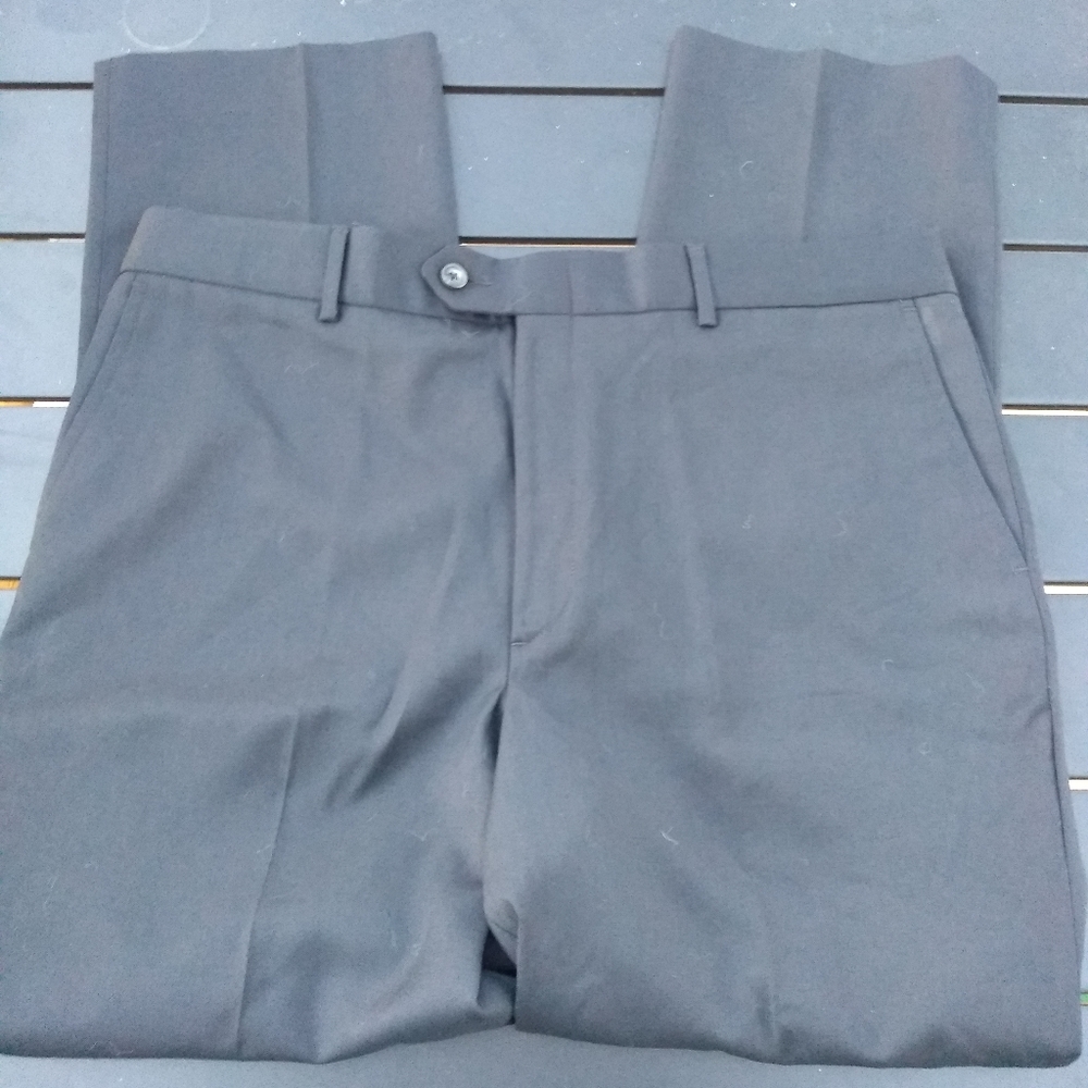 NWT Edwards Redwood & Ross Men's Black Dress Pants, Size 36, 44% Wool - Picture 8 of 8